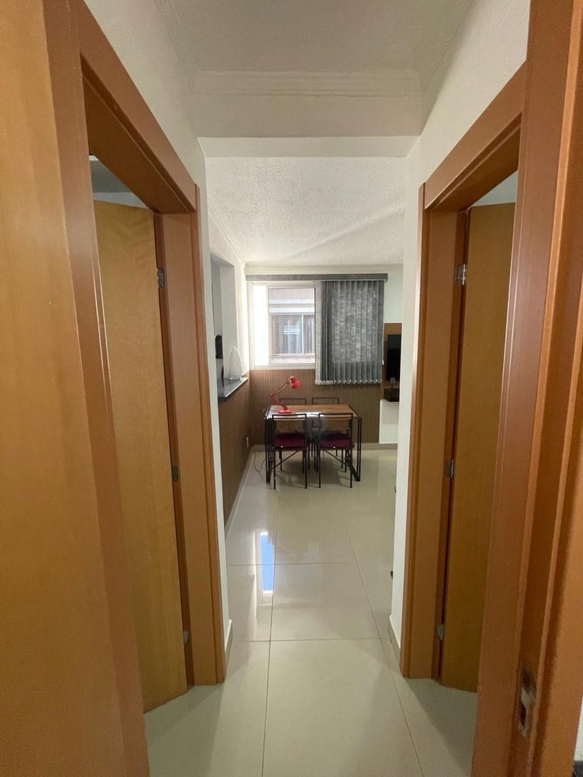 Corredor de acesso aos quartos e ao banheiro